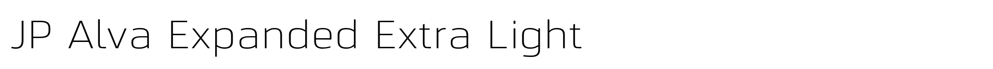 JP Alva Expanded Extra Light image